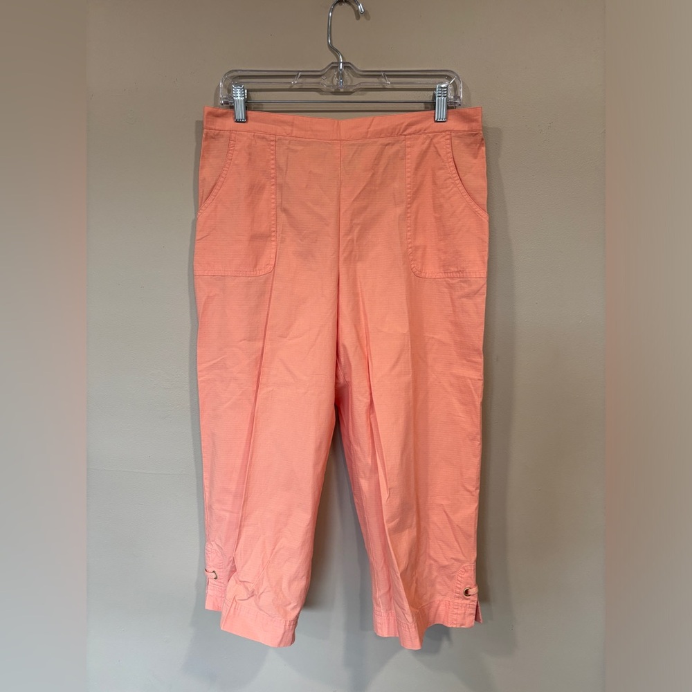 Alfred Dunner Key Largo Cantaloupe Capri Women's Size 12